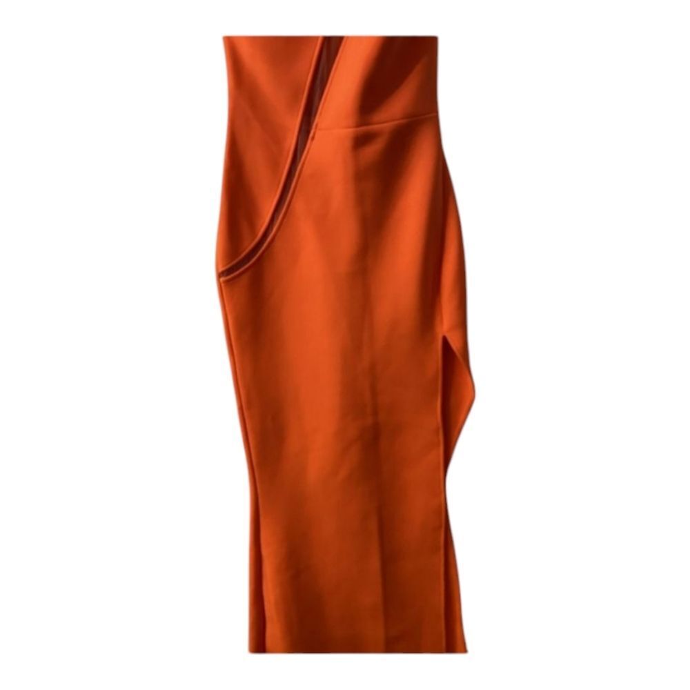 Fashion Nova‎ Sloan Orange Bandage Maxi Dress – NWT Size S - Picture 7 of 12